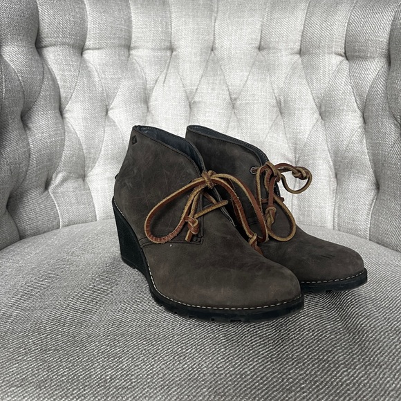 Sperry gray wedge booties - Picture 1 of 3